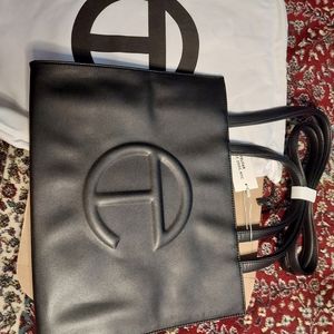 Medium Black Telfar shopping bag